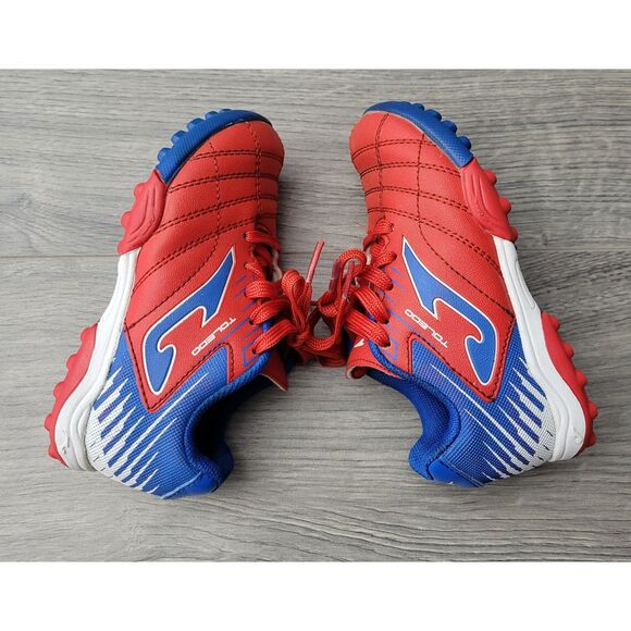 Joma Toledo Jr Kids‎ Turf Red Blue Soccer Shoes Youth 8C - Picture 6 of 8